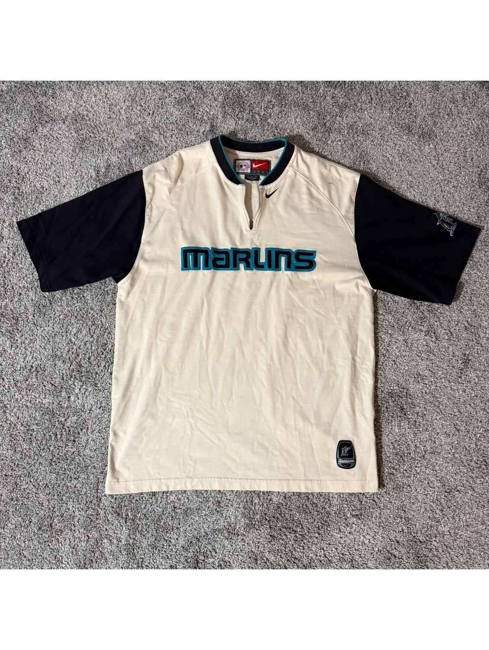Nike MLB Miami Marlins Vintage Baseball Shirt Large